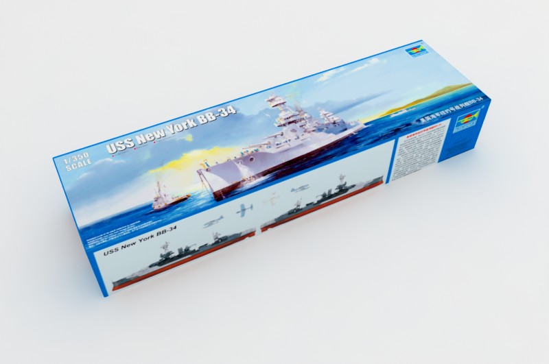 USS New York BB-34 Battleship Building Kit (1/350 Scale)