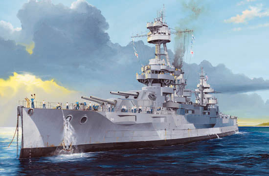 USS New York BB-34 Battleship Building Kit (1/350 Scale)