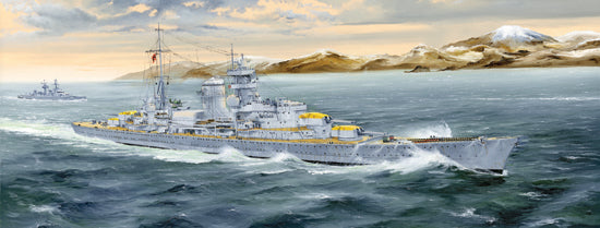 German Heavy Cruiser Blucher Model Kit