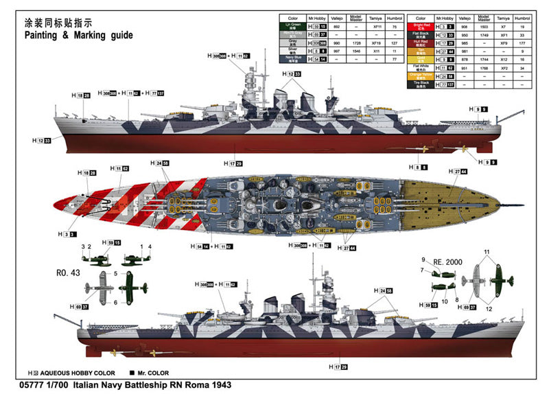 RN ROMA 1943 1/700