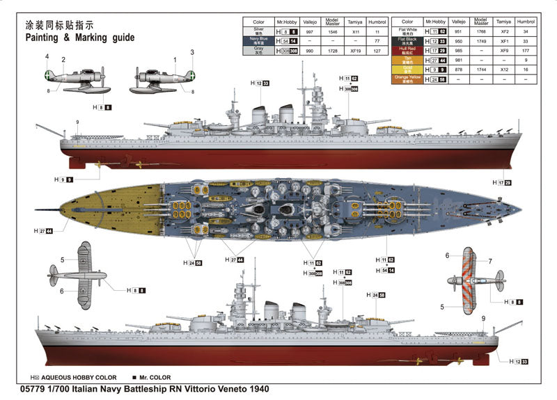 RN VITTORIO VENETO 1940 1/700