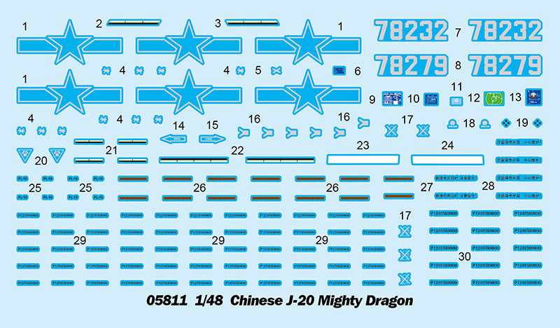 Chinese J-20 Mighty Dragon