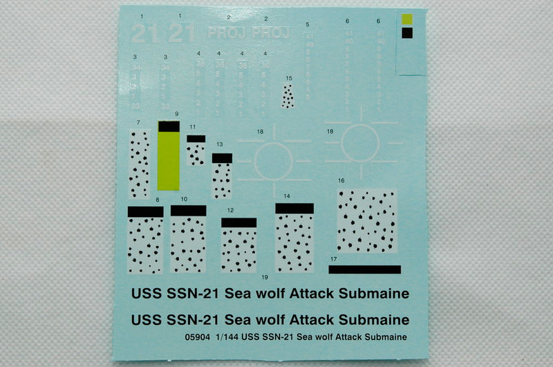 SUB.-SSN-21 SEA WOL ATTACK 1/144