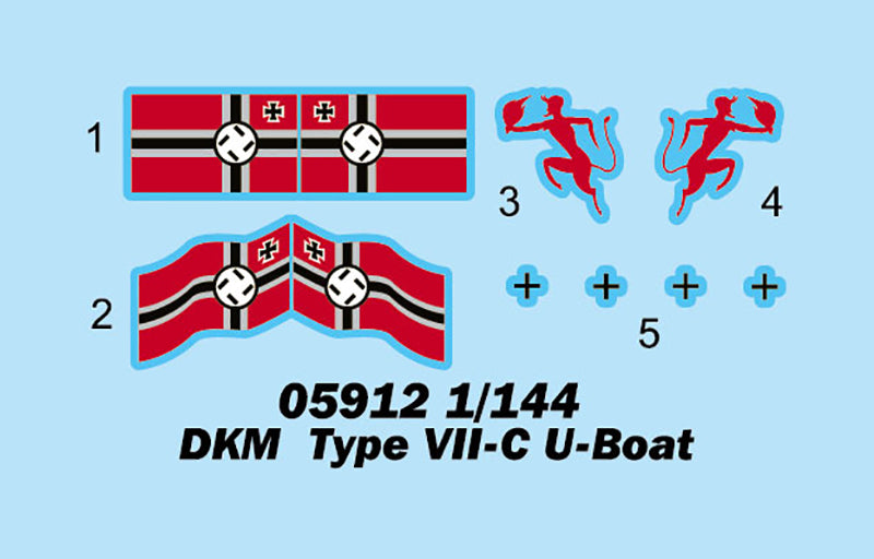 DKM NAVY TYPE VII-C U-BOAT 1/144