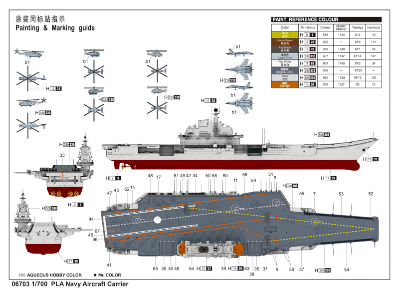 PLA NAVY AIRCRAFT CARRIER 1/700