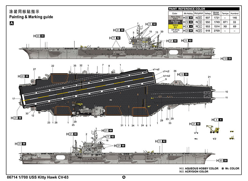 USS KITTY HAWK CV-631/700