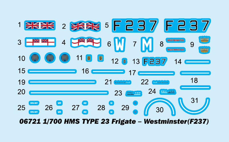 HMS WESTMINSTER(F237) 1/700