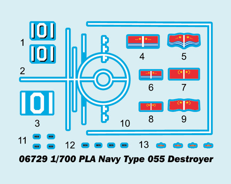 PLA NAVY TYPE 055 DESTROYER 1/700