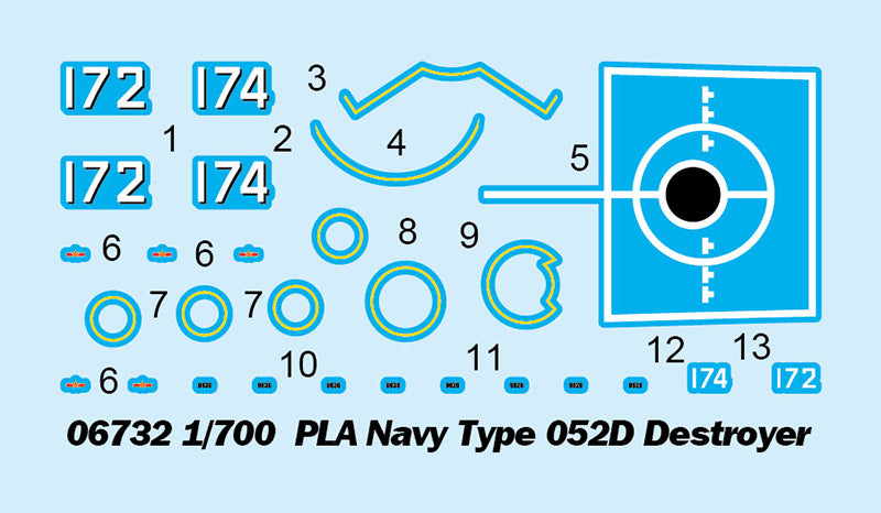 PLA NAVY TYPE 052D DESTROYER 1/700