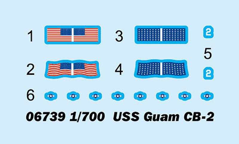 USS GUAM CB-2 1:700