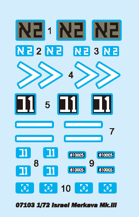 ISRAEL MERKAVA MK.LLL 1/72