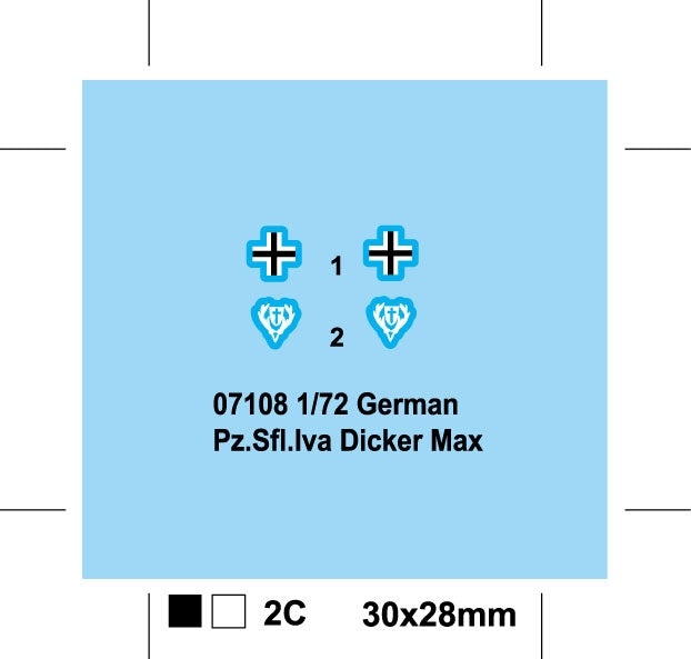 GERMAN PZ.SFL.IVA DICKER MAX 1/72