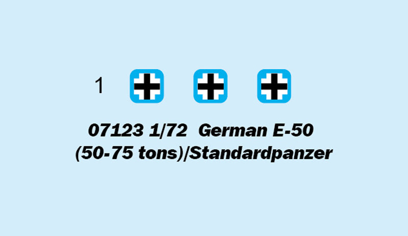 GERMAN E-50 50-75TONS/STANDARDPANZR 1/72