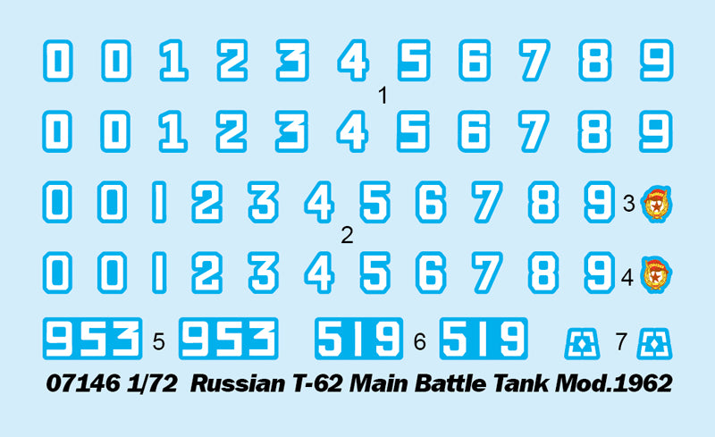 RUSSIAN T-62 MBT MOD.1962 1/72