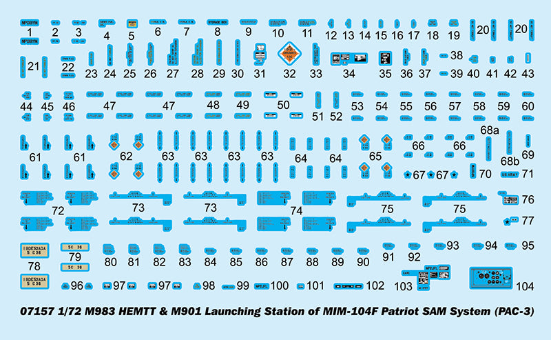 Trumpeter M983 HEMTT & M901 Launching Station of MIM-104F Patriot SAM System (PAC-3)