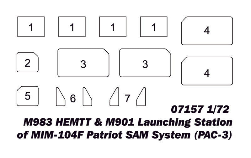 Trumpeter M983 HEMTT & M901 Launching Station of MIM-104F Patriot SAM System (PAC-3)