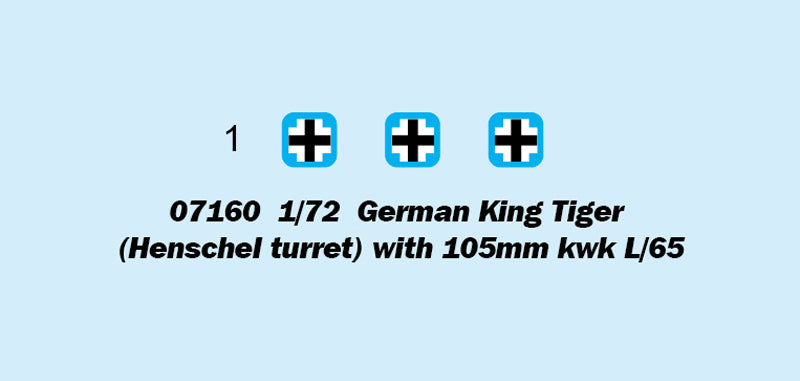 GERMAN KING TIGER HENSCH W/105MMKWK