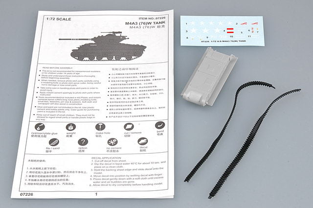 M4A3 76(W) TANK 1/72