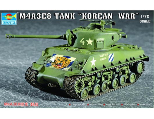 M4A3E8 TANK (T80 TRACK) 1/72