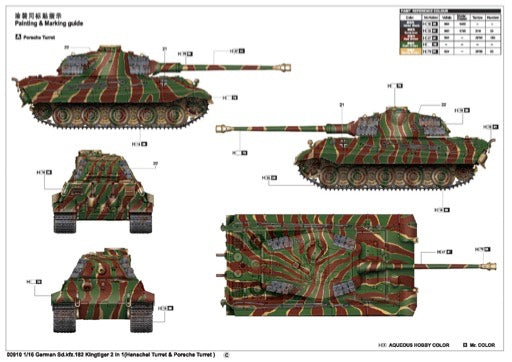 Trumpeter 00910 1:16 German Sd.Kfz.182 King Tiger Tank