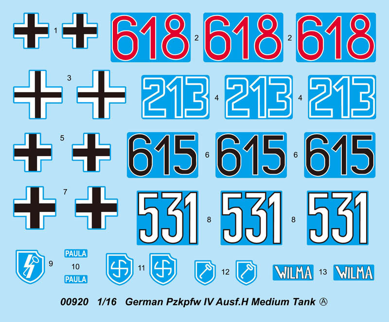 GERMAN PZKPFW IV AUSF.H MEDIUM TANK 1/16