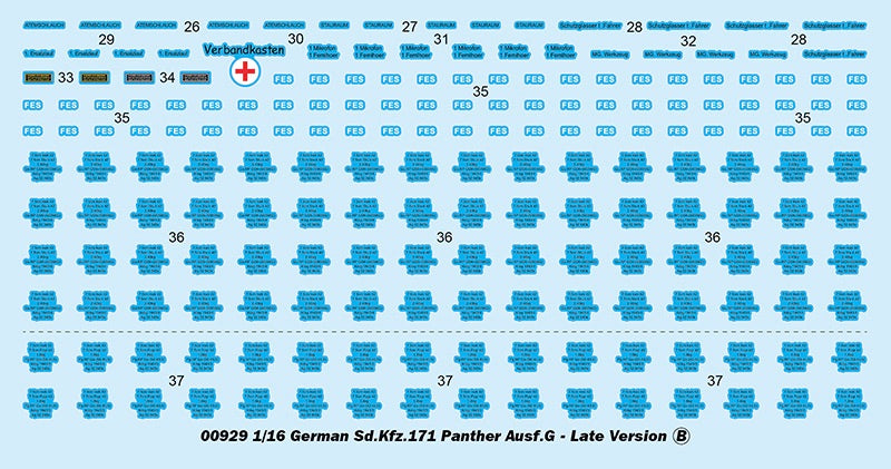 Trumpeter 00929 - 1:16 German Sd.Kfz.171 Panther Ausf.G - Late Version