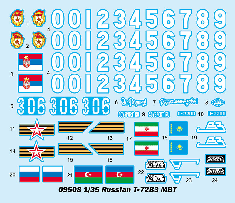 RUSSIAN T-72B3 MBT 1/35