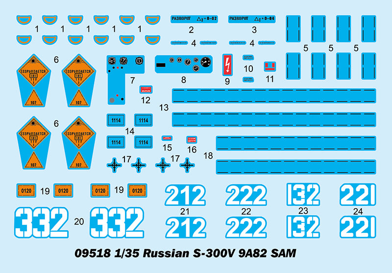 RUSSIAN S-300V 9A82 SAM 1/35