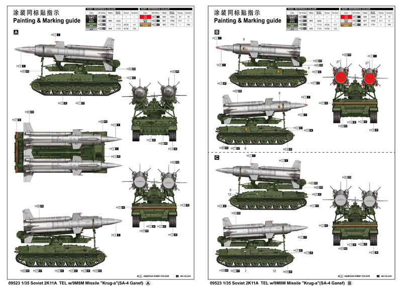 2K11A TEL W/9M8M KRUG-A(SA-4 GANEF) 1/35