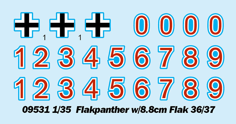 FLAKPANTHER W/8.8CM FLAK 36/37 1/35