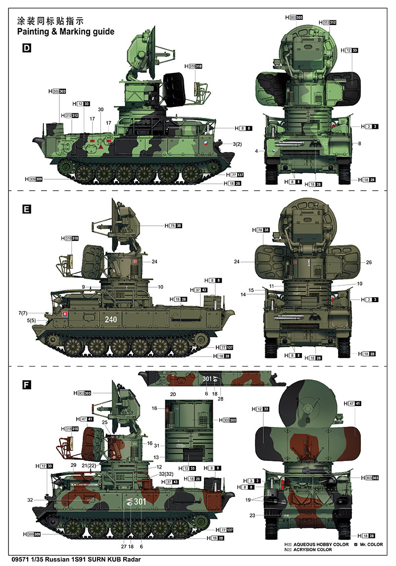 RUSSIAN 1S91 SURN KUB RADAR 1/35