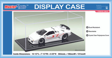 Trumpeter Display Case (14.25"Lx7.25"Wx4.75"H) w/Black Base for 1/43, Small 1/35 & Large 1/72 Military