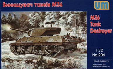 1/72 Uni Model M36 Tank destroyer