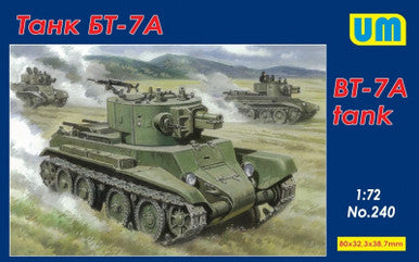 1/72 Uni Model BT-7A tank