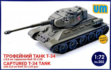 1/72 Uni Model Captured T-34/76 (1942) tank