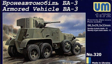 1/72 Uni Model Armored Vehicle BA-3