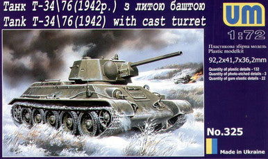 1/72 Uni Model Soviet tank T-34/76 (1942)