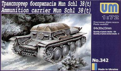 1/72 Uni Model Ammunition carrier Mun Schl 38(t)