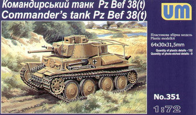 1/72 Uni Model Command tank Pz. 38t