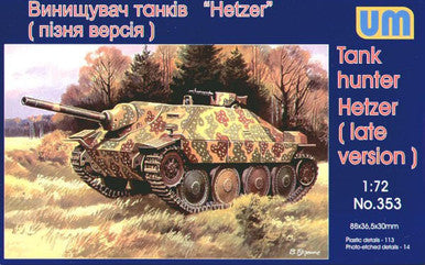 1/72 Uni Model Hetzer (late version)