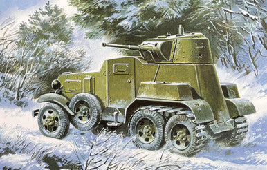 1/72 Uni Model Armored Vehicle BA10 (railway version)