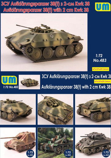 1/72 Uni Model Aufklarungspanzer 38(t) with 2cm Kwk38