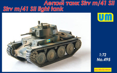 1/72 Uni Model Strv m/41 SII Shwedish tank