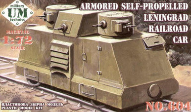 1/72 Uni Model Armored self-propelled Leningrad railroad car