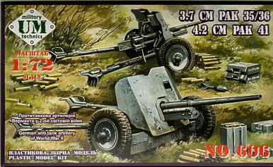 1/72 Uni Model German Antitank guns 3.7cm PAK 35/36 and 4.2cm PAK 41