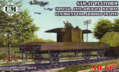 1/72 Uni Model SAM-AT platform (Special anti-aircraft machine gun mount for armored trains