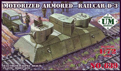 1/72 Uni Model Motorized armored railcar D-3