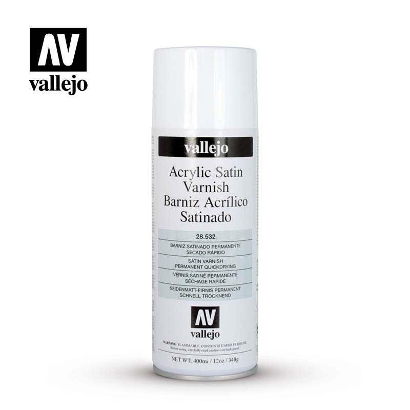 AV : Acrylic Aerosol Spray Varnish : 400ml : Satin (UK ONLY)