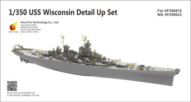 1/350 Very Fire Scale USS Wisconsin BB-64 Detail Up Set for