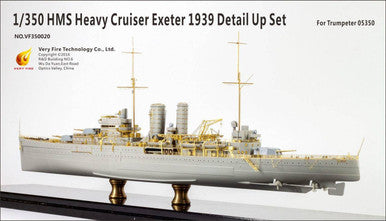 1/350 Very Fire Scale HMS Heavy Cruiser Exeter 1939 Detail Up Set